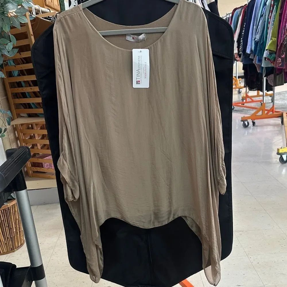 Elegant Taupe Women's Tunic by Imajeans